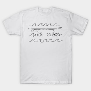 Surf Vibes Typo (for Light) T-Shirt